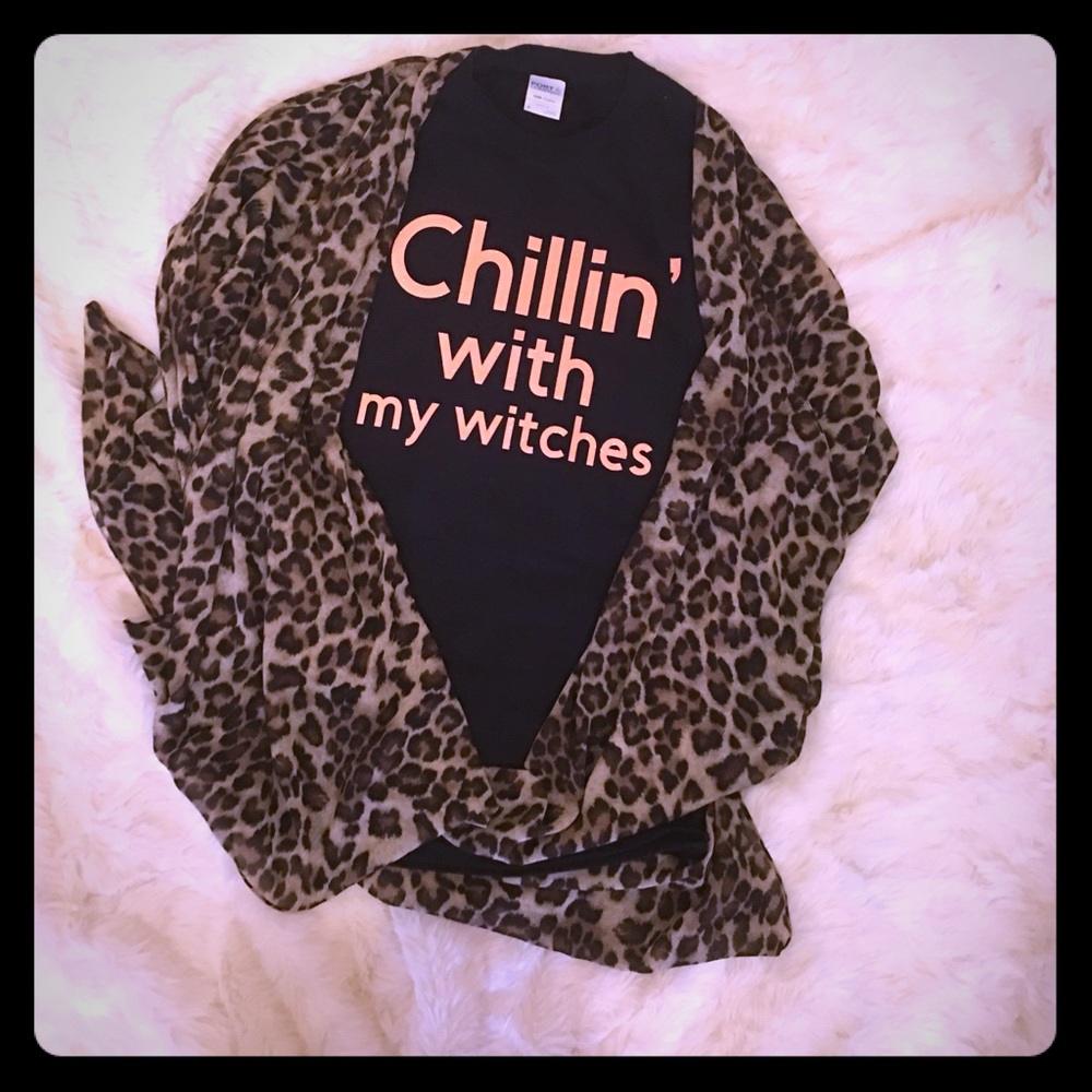 chillin’ with my witches neon orange & black - Picture 2 of 3